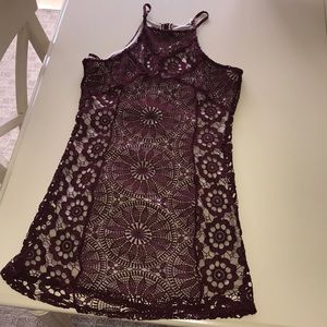 Francesca’s maroon dress